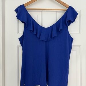 Lily Pulitzer Alessa Flutter Sleeve Tank Size Large